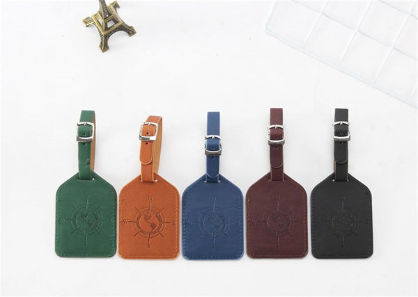 Suitcase Luggage Tag - Authentic Leather