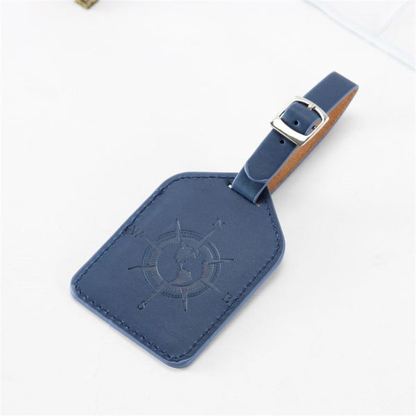 Suitcase Luggage Tag - Authentic Leather