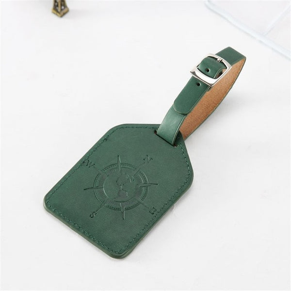 Suitcase Luggage Tag - Authentic Leather