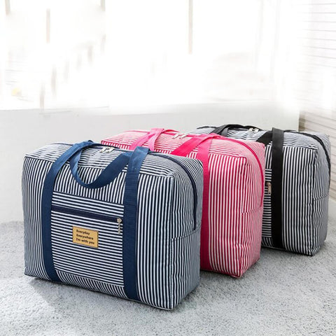 Striped Duffle Bag